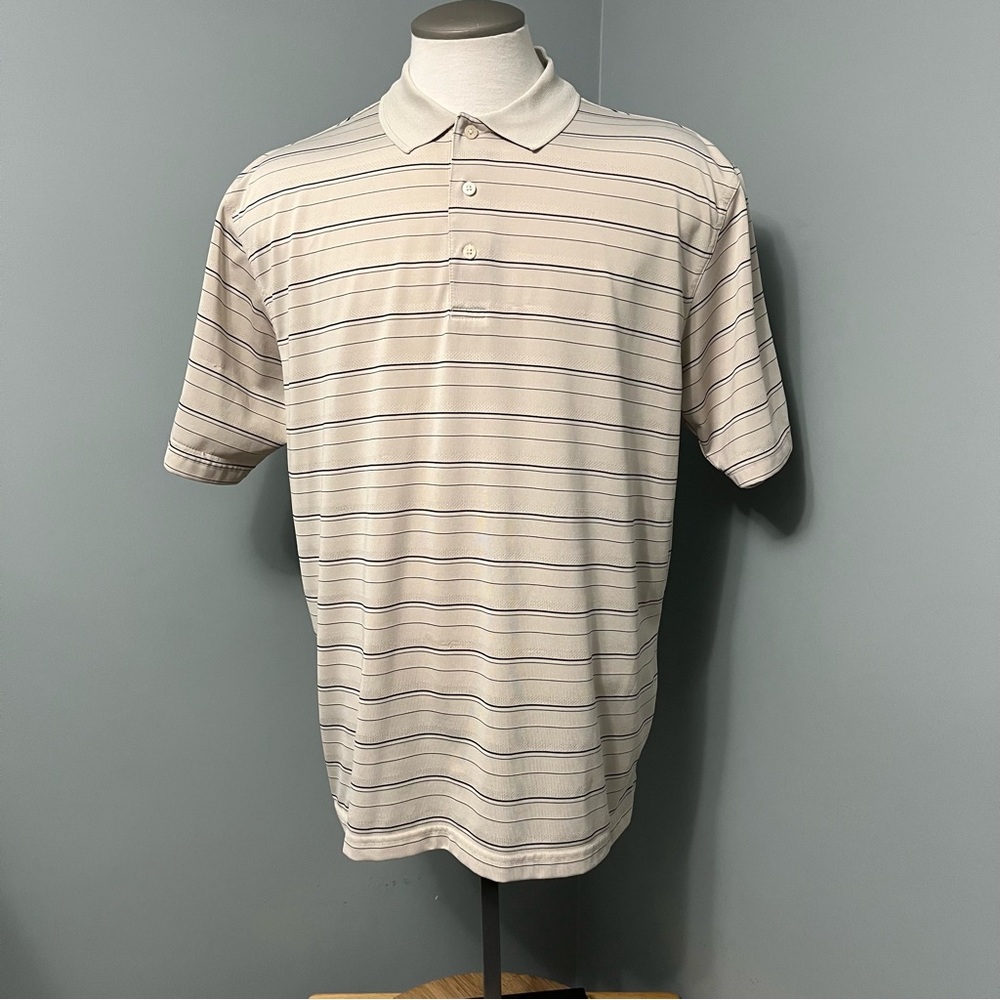 PGA TOUR golf Striped short sleeve Polo Shirt men’s size XL golf shirt